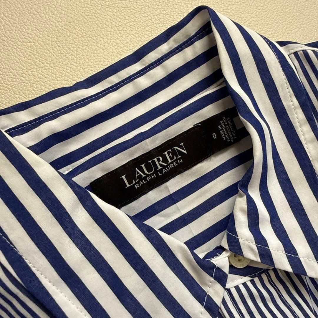 ローレンラルフローレン ワンピース ベルト付き ストライプ S〜M相当