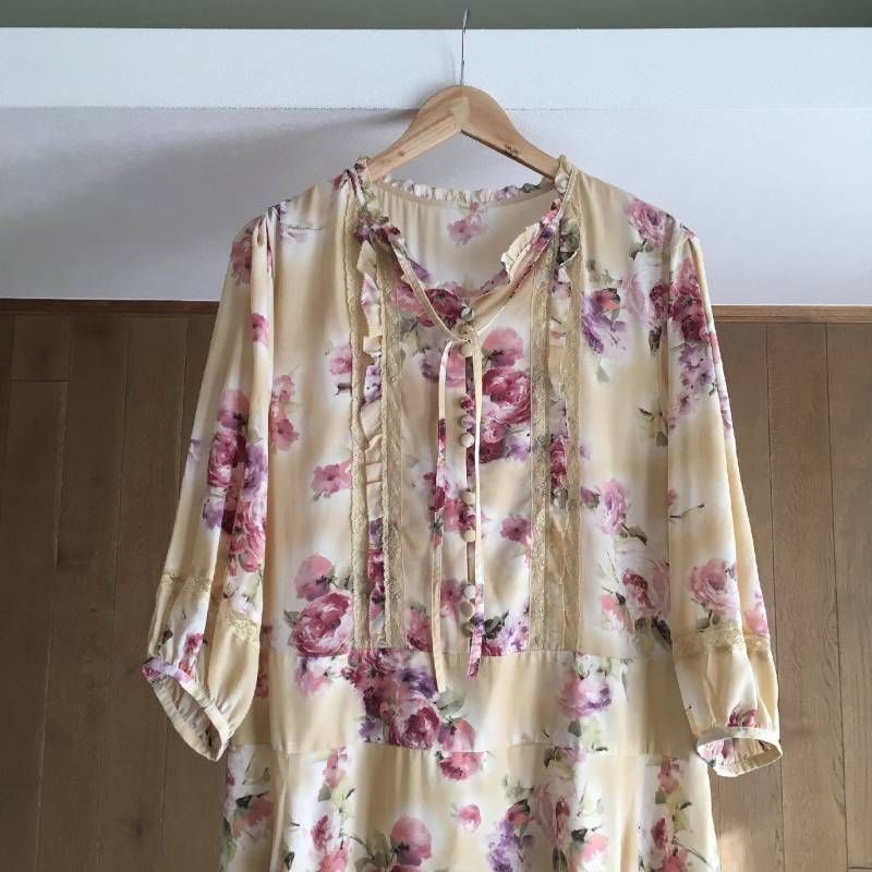 極美品 インゲボルグ(INGEBORG) ブーケットルミエールpt.ワンピース