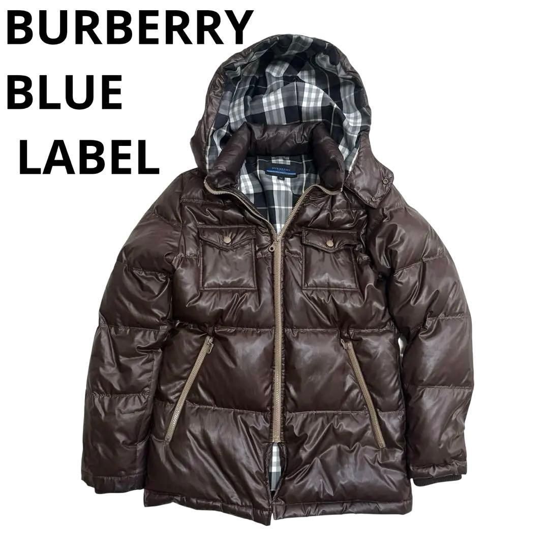 バーバリーブルーレーベル フード フーディー ダウンジャケット M