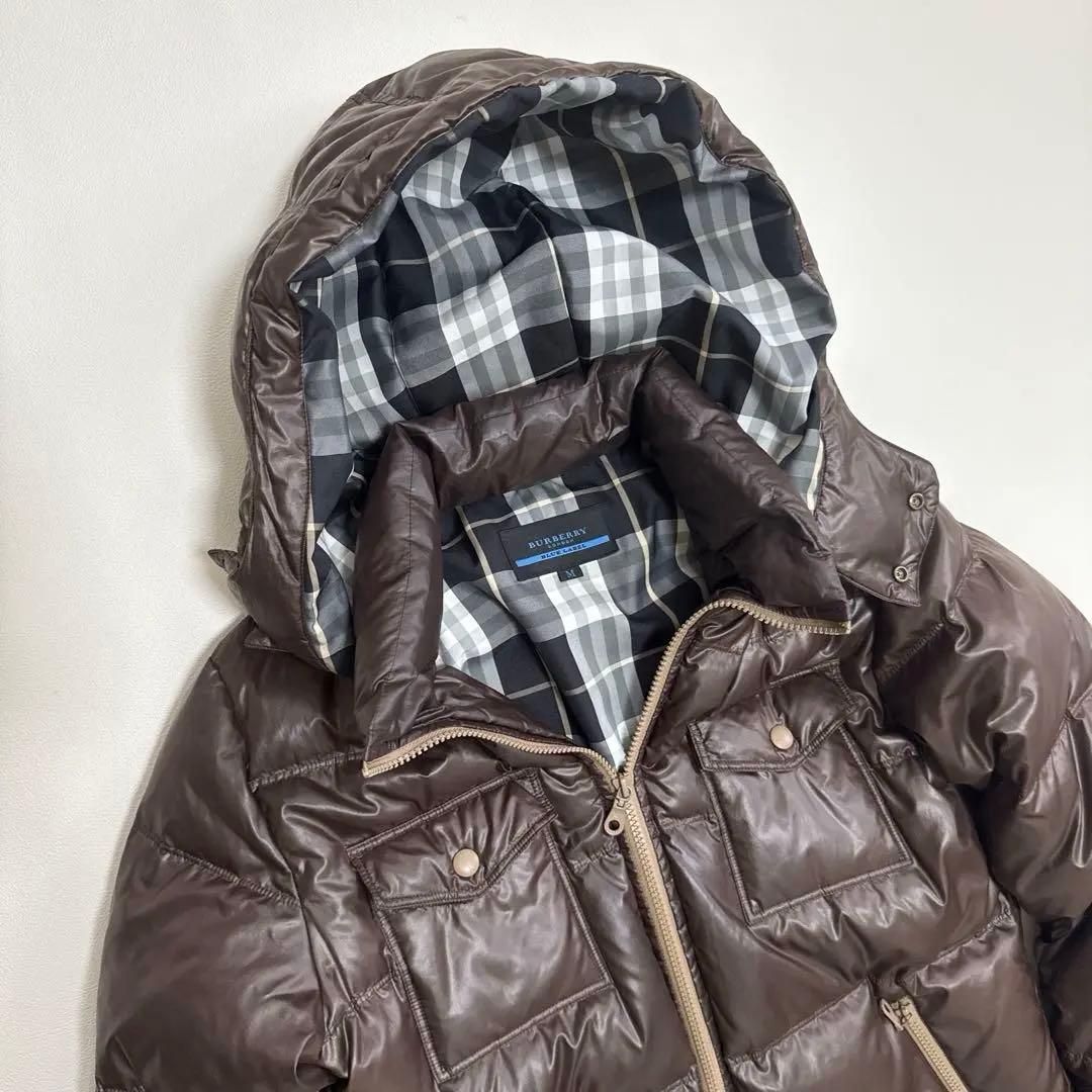 バーバリーブルーレーベル フード フーディー ダウンジャケット M