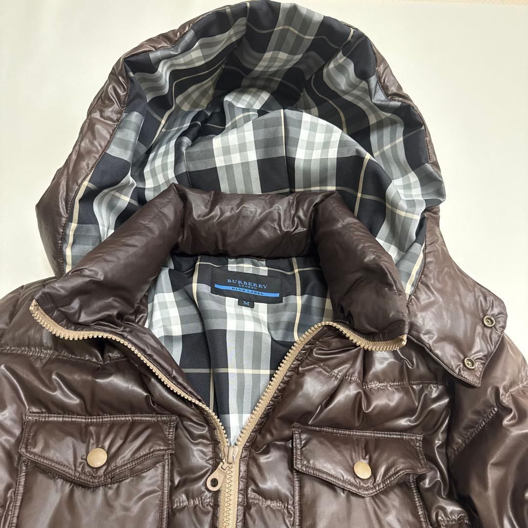 バーバリーブルーレーベル フード フーディー ダウンジャケット M