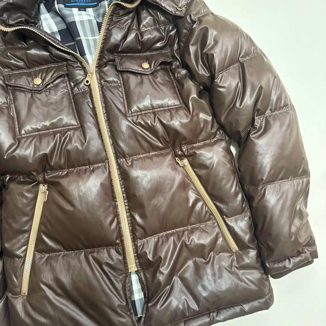 バーバリーブルーレーベル フード フーディー ダウンジャケット M