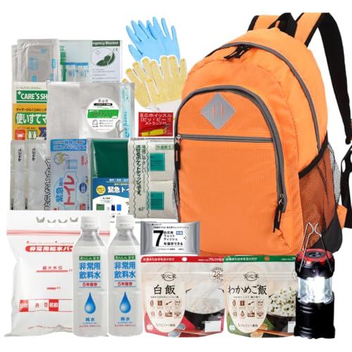 1人用 20点 防災基本防災セット 地震対策 避難 グッズ 保存食 非常用トイレ 保存水 水袋 口腔ケア ライトse