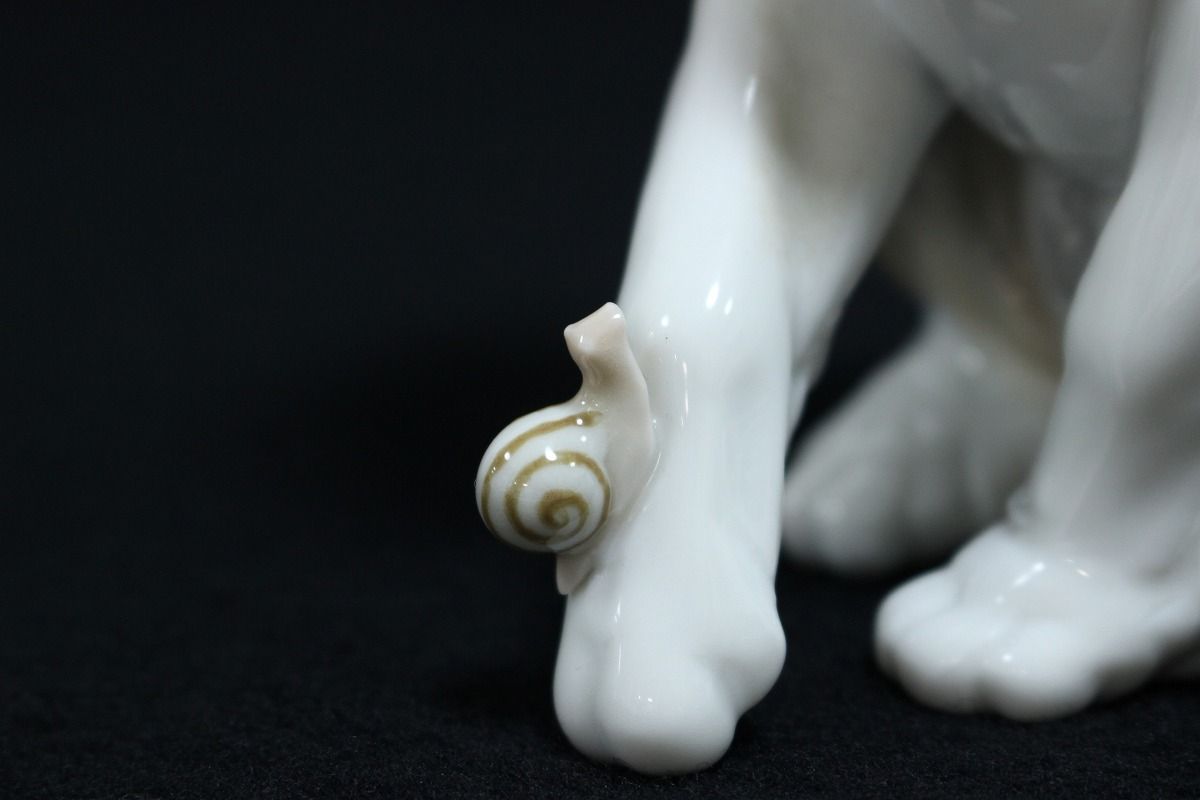 LLADRO リヤドロ フィギュリン ニューフレンド 犬とかたつむり 6211