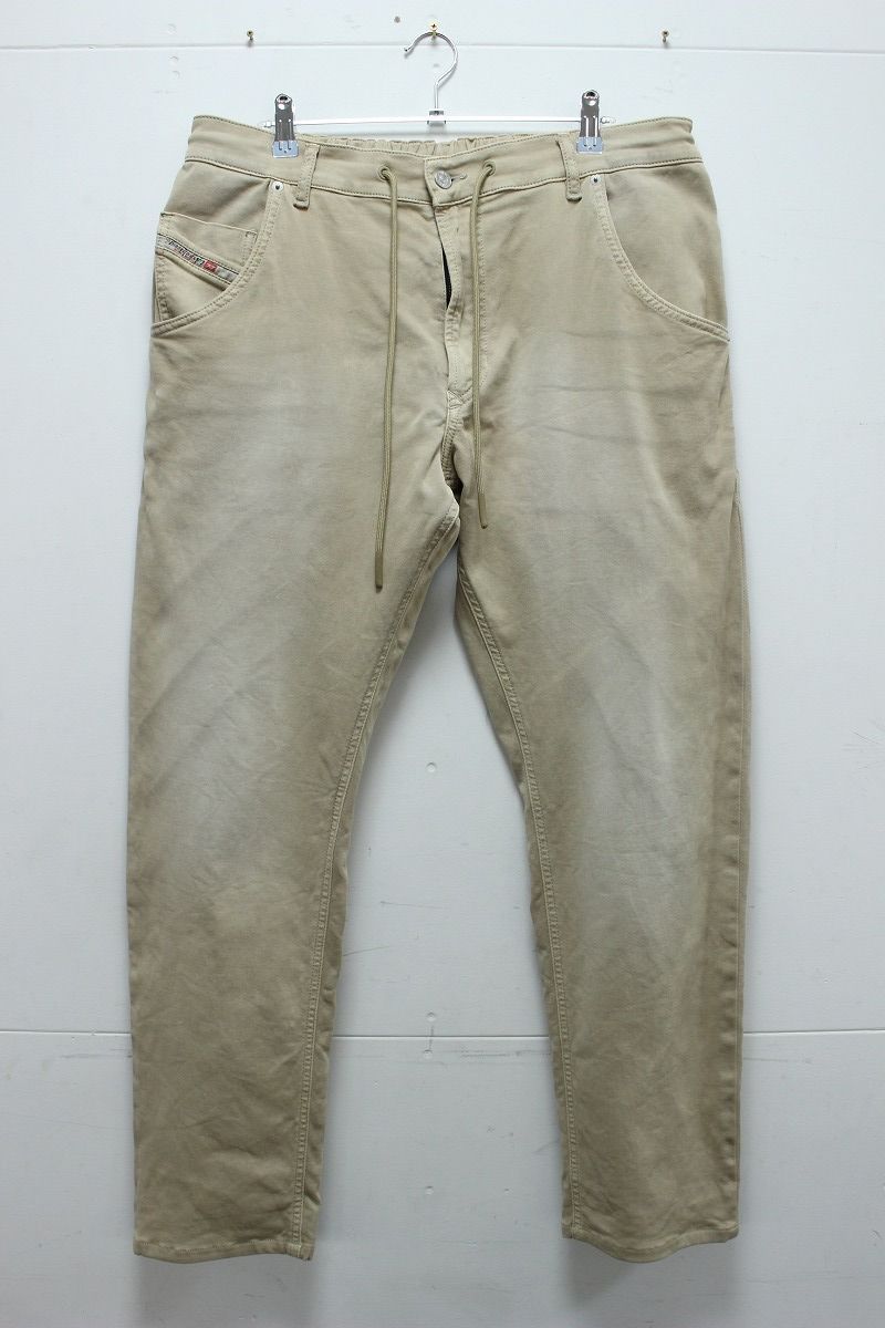 DIESEL ディーゼル ジョグジーンズ KROOLEY JOGG ベージュ系 W36-L32