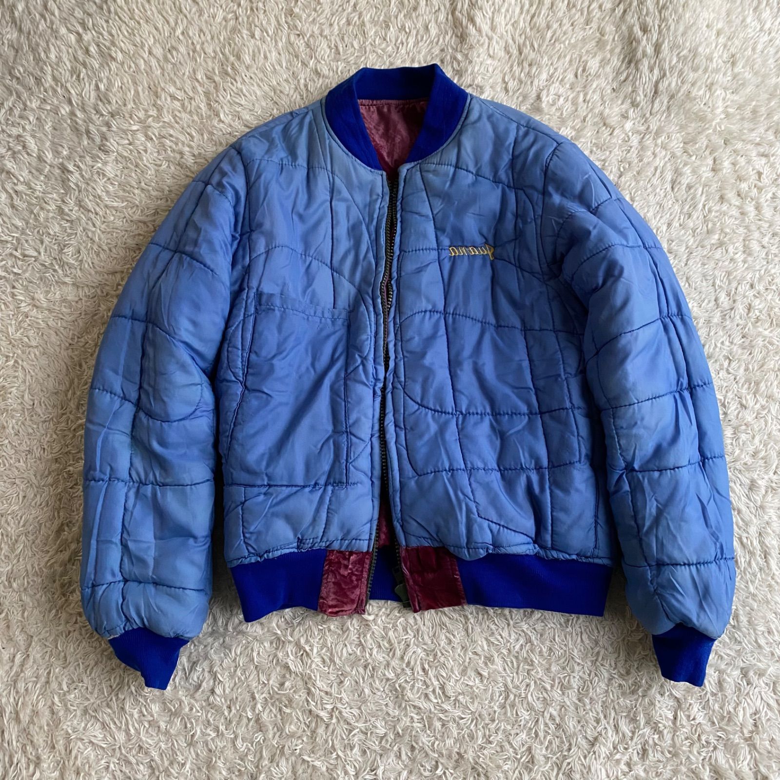 別珍！vintage スカジャン ベロア 日本地図 JAPAN 珍品 - メルカリ