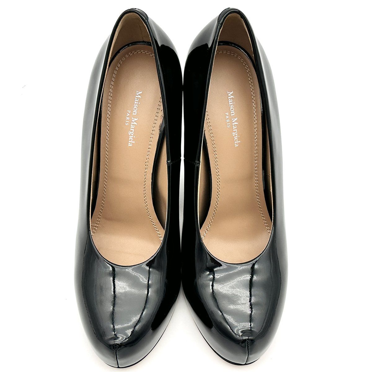 □新品級□ Maison Margiela ハイヒール エナメル スケッチヒール
