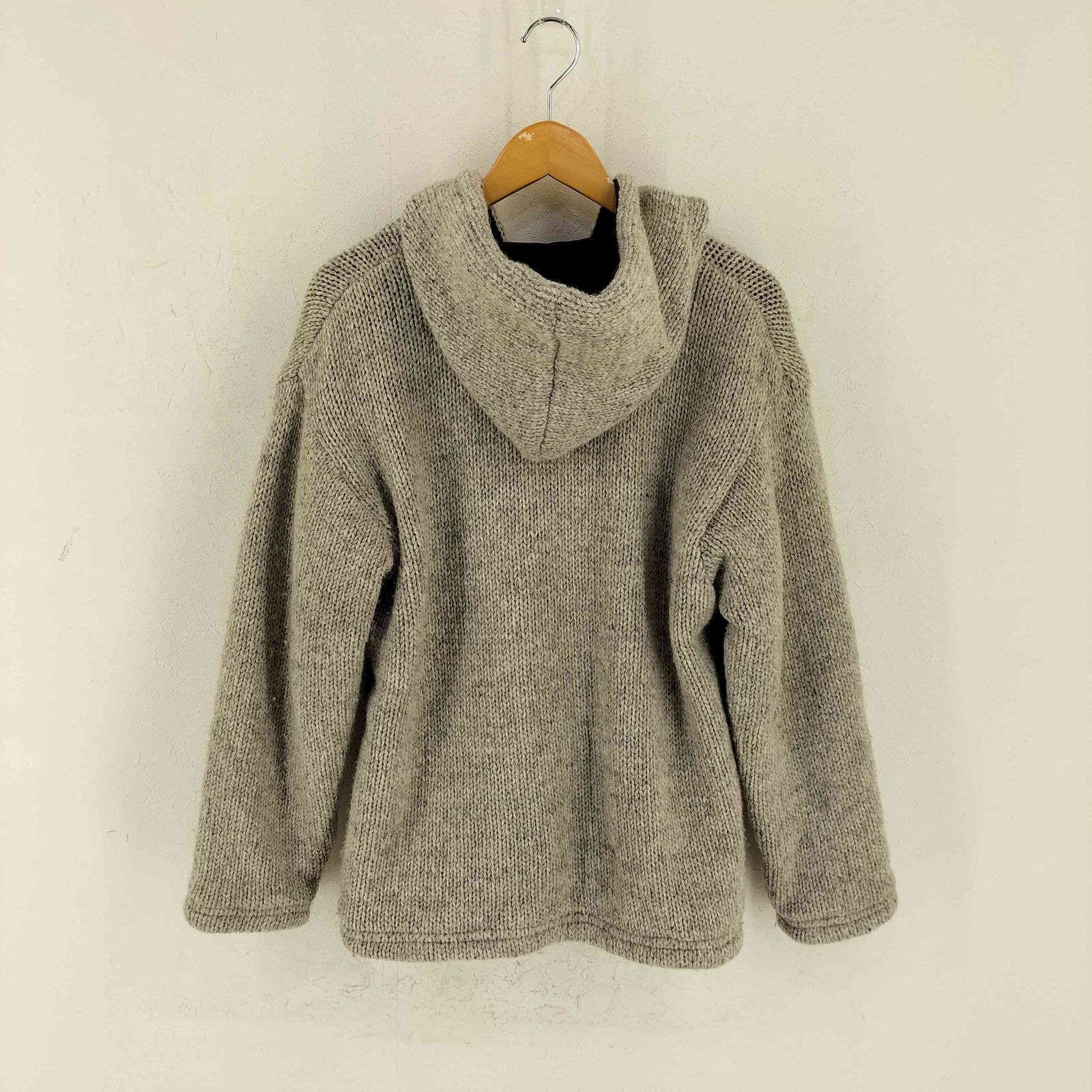 USED古着(ユーズドフルギ) ネパール製 ウールニット ジップアップパーカー メンズ import：M 【中古】【ブランド古着バズストア】 ユーズドフルギ USED古着 ネパール製 ウールニット ジップアップ