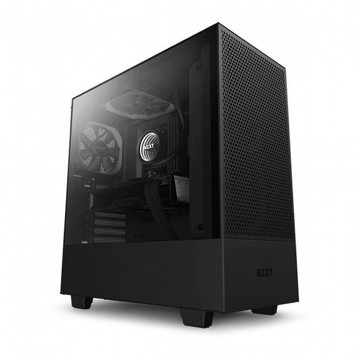 本物保証，低価 NZXT PCケース ミドルタワー 強化ガラス ブラック H510FLOW CA-H52FB-01 PCケース(自作PC用)