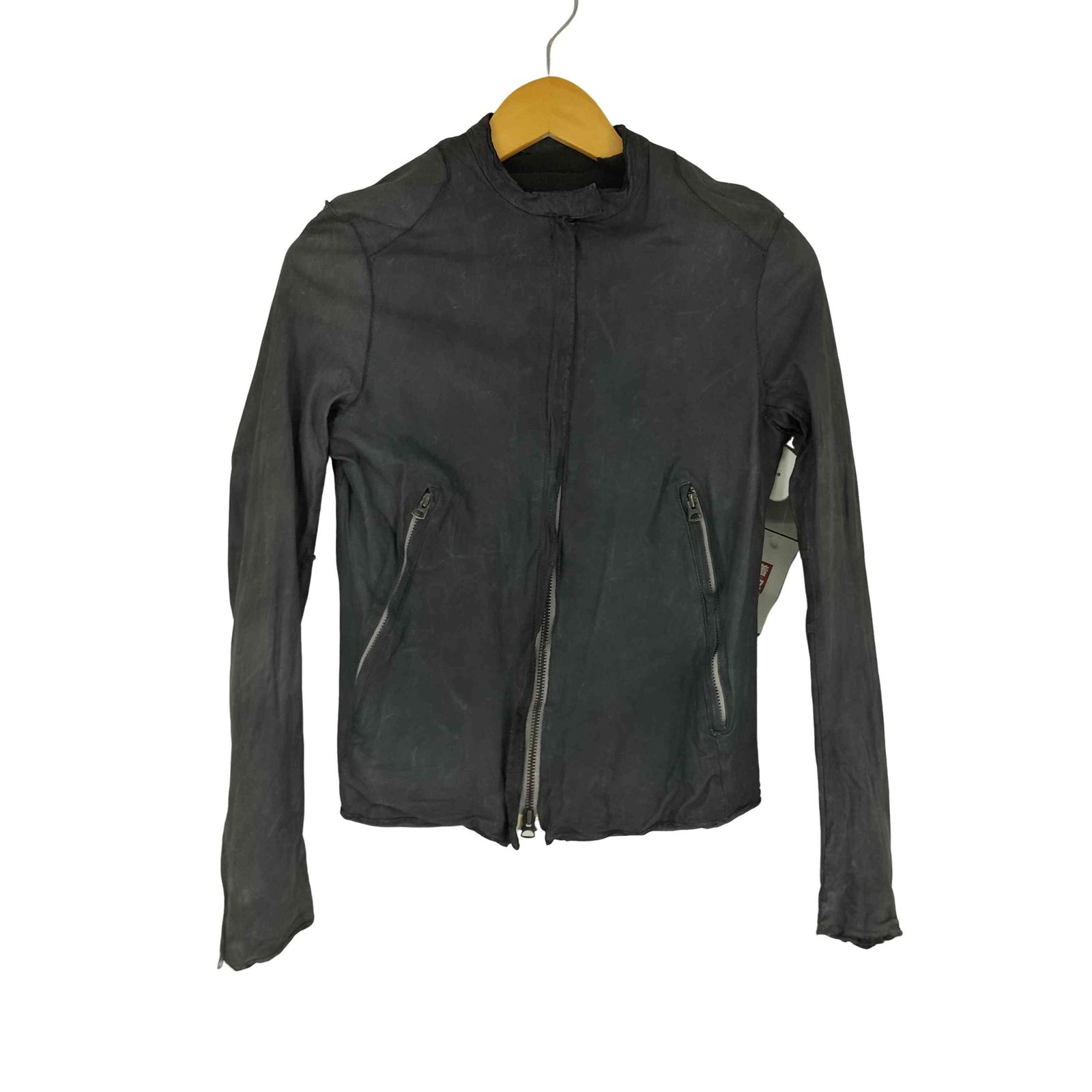 sisii(シシ) カウレザーシングルライダースジャケット レディース 表記無 【中古】【ブランド古着バズストア】 シシ sisii カウレザーシングルライダースジャケット レディース 表記