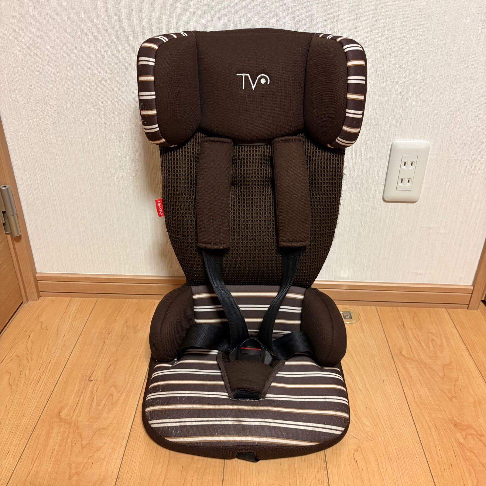 日本育児 トラベルベストECプラス チャイルドシート ブラウンボーダー