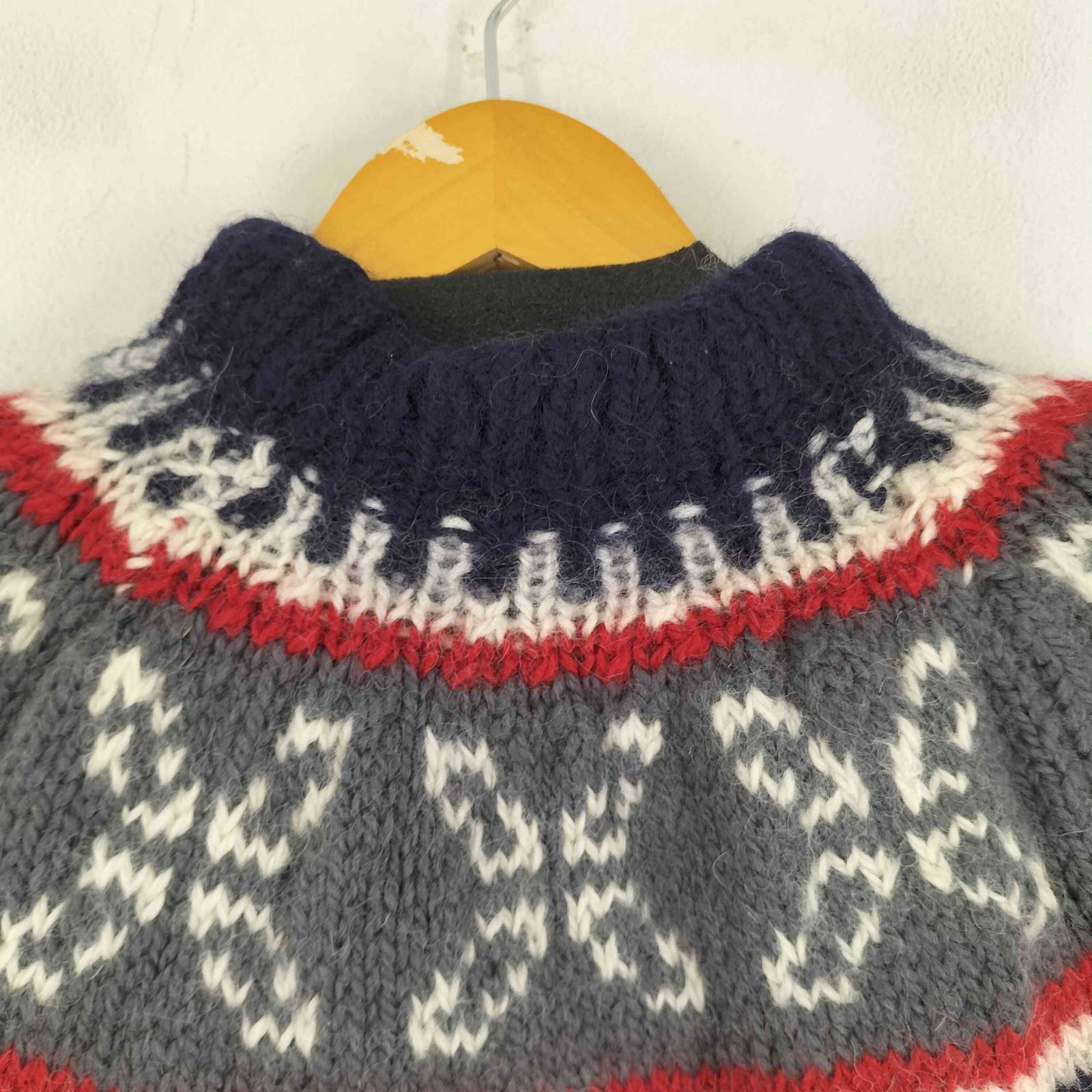 ユーズドフルギ USED古着 総柄 モックネックニット レディース 表記無