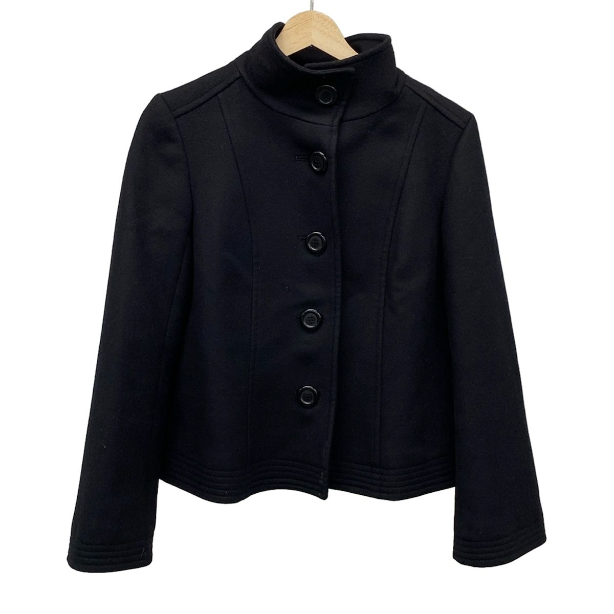 BOSCH ボッシュ コート サイズ38 M レディース - 黒 長袖 ショート丈 秋 冬