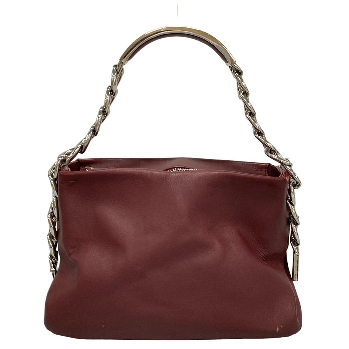 MARTIN マルタンマルジェラ ショルダーバッグ ボルドー チェーンショルダー レザー