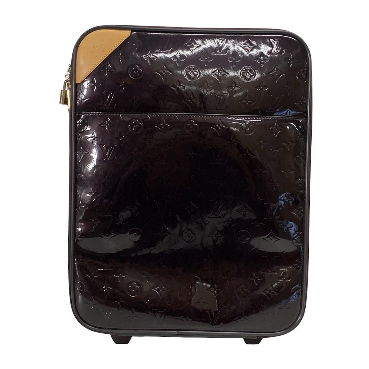 LOUIS VUITTON ルイヴィトン キャリーバッグ モノグラムヴェルニ ペガス45 M 91277 アマラント レザー