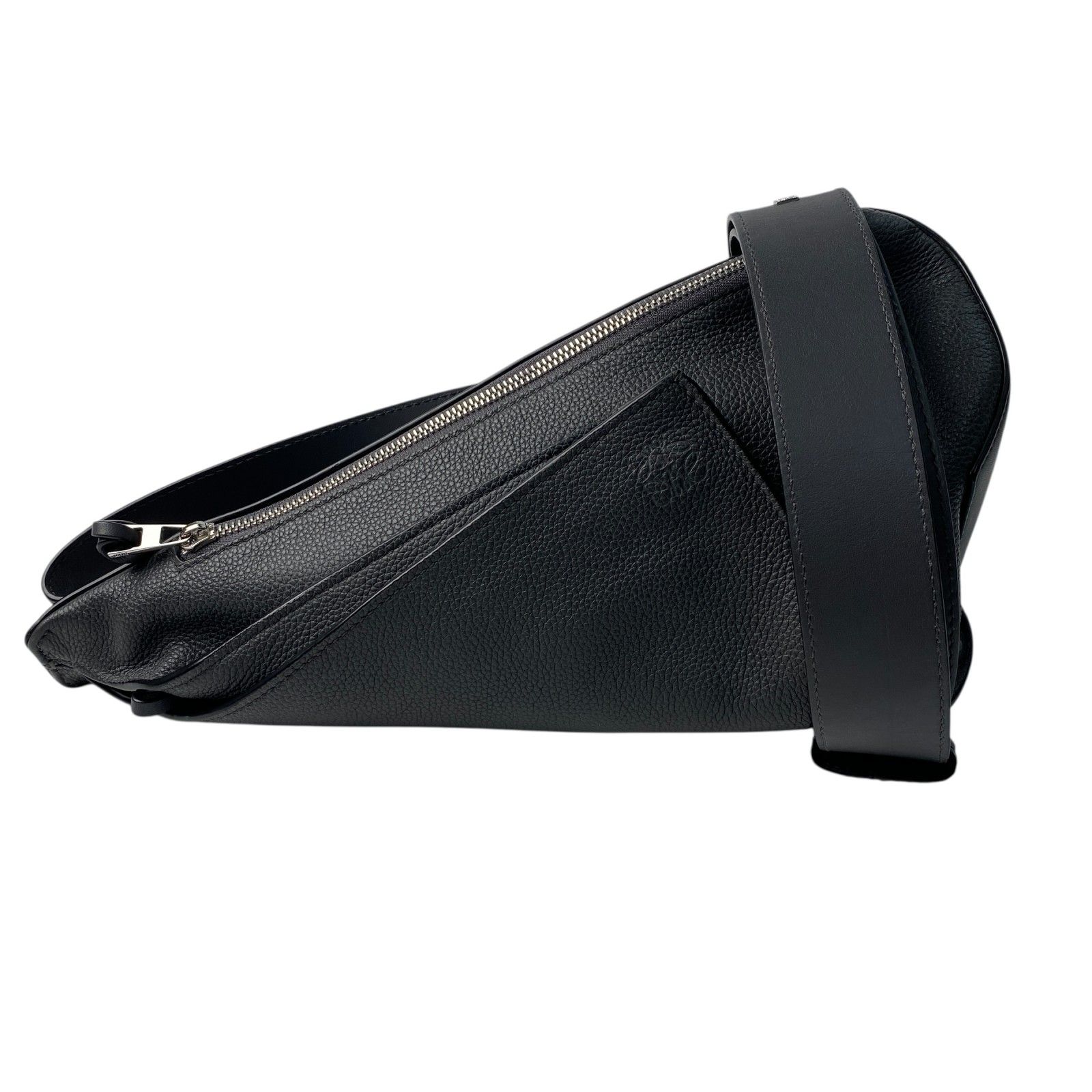 ロエベ アントン スリング ブラック ボディバッグ ベルトバッグ レザー ロエベ LOEWE メンズ アントン スリング ボディバッグ レザー ブラック