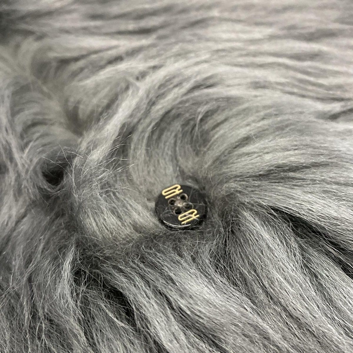  Karl Donoghue カールドノヒュー ストール ショール ダークグレー ムートン ストール ショール 小物