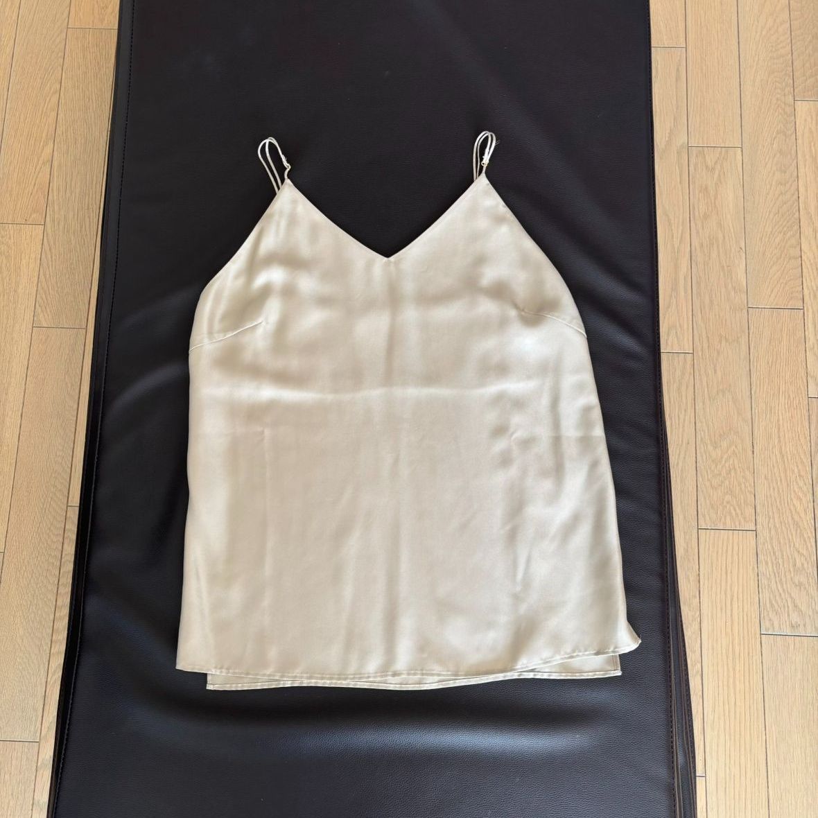 Deuxieme Classe MUSE Silk Twill キャミソール ベージュ シルク クリーニング済