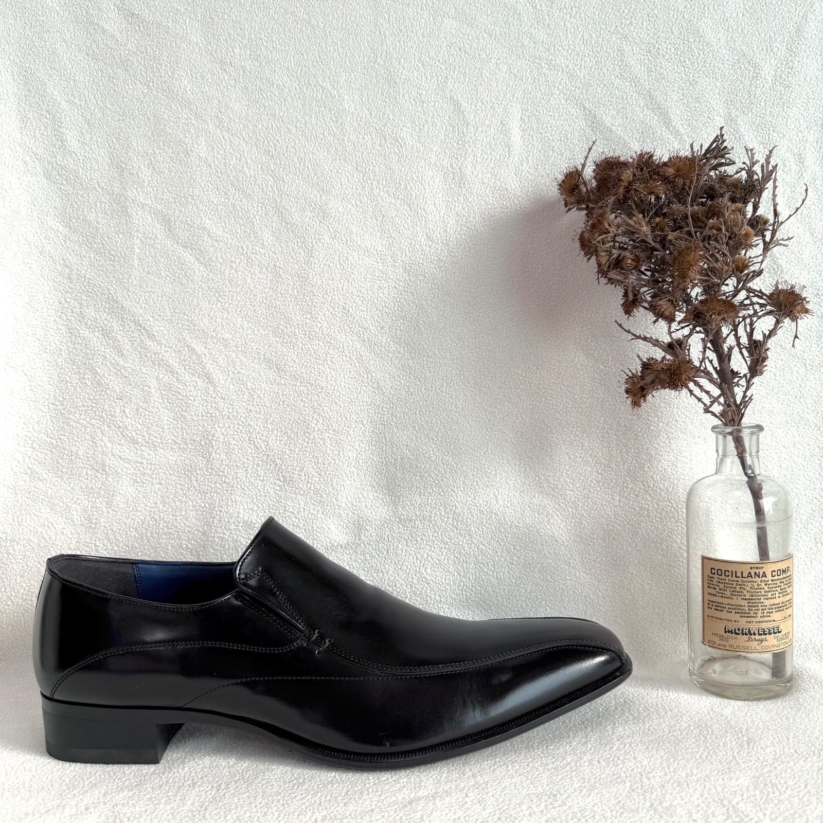 極美品未使用級・28.0✨リーガル 26FR スクエアトゥ スリッポン レザー