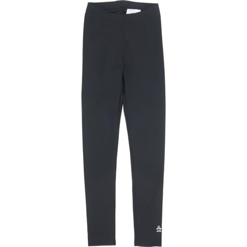 マンシングウェア レギンス ワンポイント 裏起毛 防風 ストレッチ タイツ ゴルフ レディース BK 00 ブラック LL