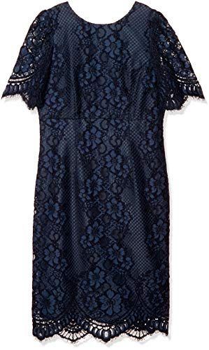 グレースコンチネンタル パーティドレス コードレースタイトワンピース レディース ネイビー 日本 36 日本サイズ7 号相当