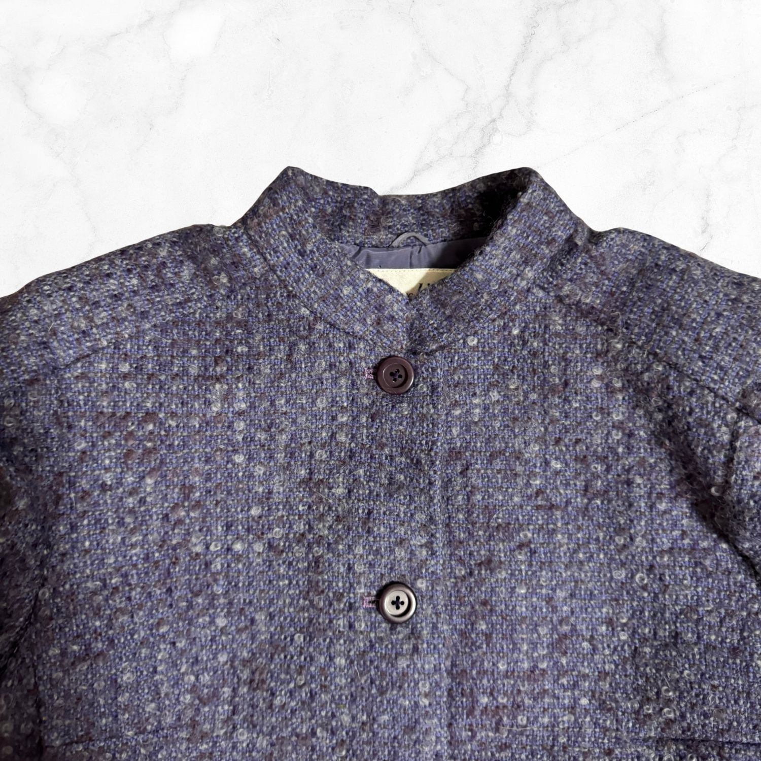 jun ashida 高級ツイード ノーカラージャケット&スカート 上品