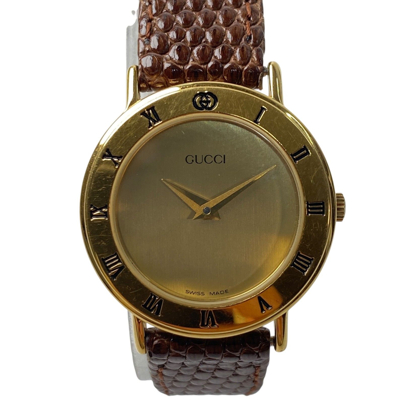 グッチ GUCCI レディース 3000 2 L ゴールド文字盤