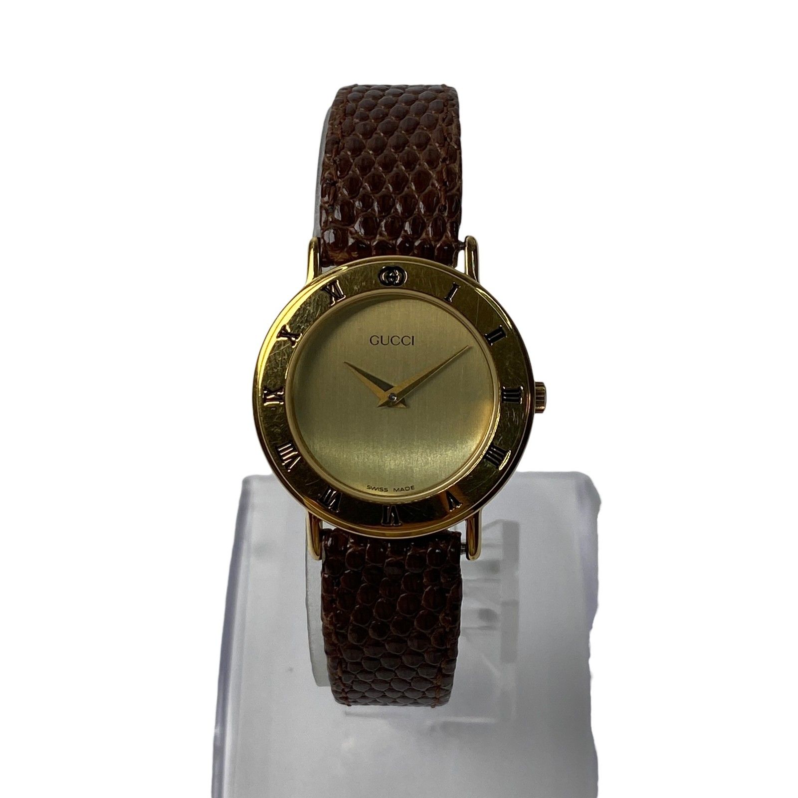 グッチ GUCCI レディース 3000.2.L ゴールド文字盤