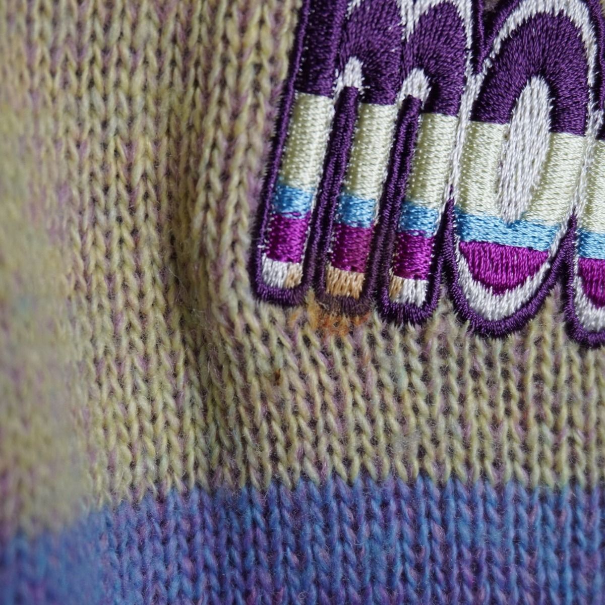 正規 22AW ttt ティー Kasuri Knit polo 長袖 カスリ ハーフ ジップ