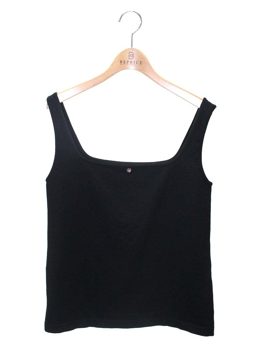 デイジーリン 知的デコルテ 06945 トップス 40 ブラック スクエア タンクトップ