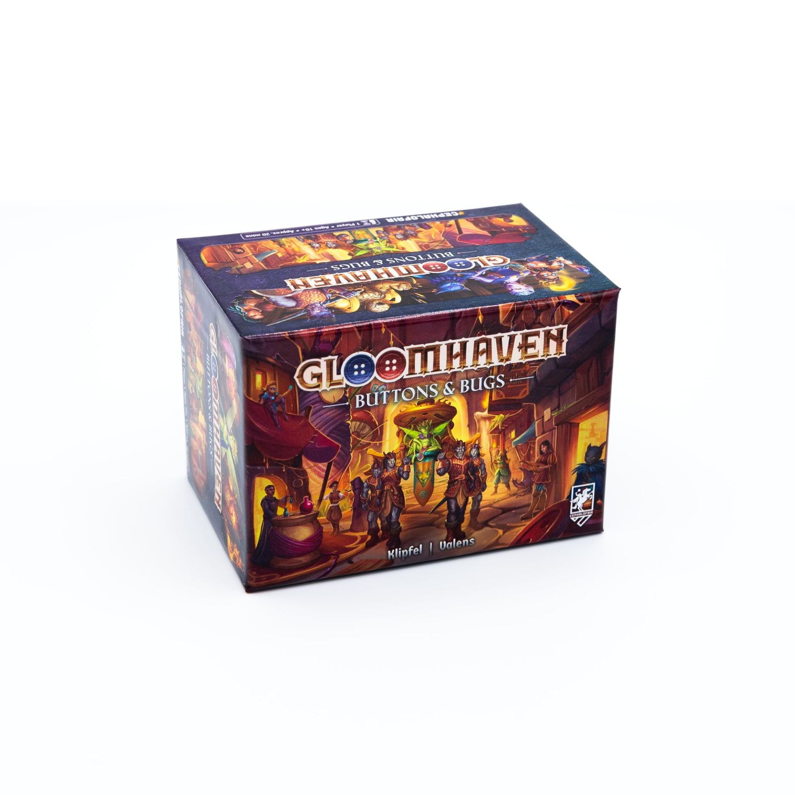 Gloomhaven Cephalofair Games Buttons Bugs ソロプレイゲーム プレイスタイル ほんの一部のサイズで類似したプレイスタイル 対象年齢14歳以上 1人