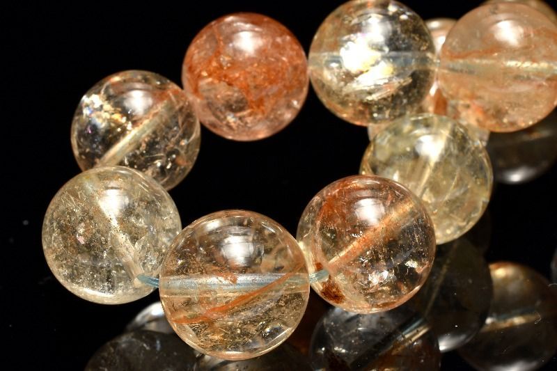 １点物 天然色 ヒマラヤ産 アクアマリン 15.5-16.5 mm ブレスレット パワーストーン 天然石 _MC 1508