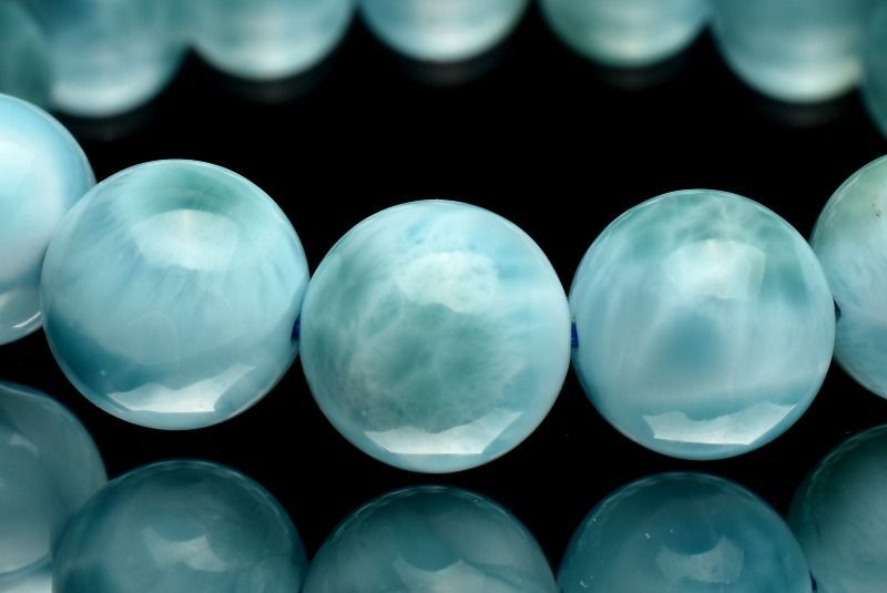 １点物 AA カリブの宝石 ラリマー 10 mm ブレスレット パワーストーン 天然石 _MC 1686