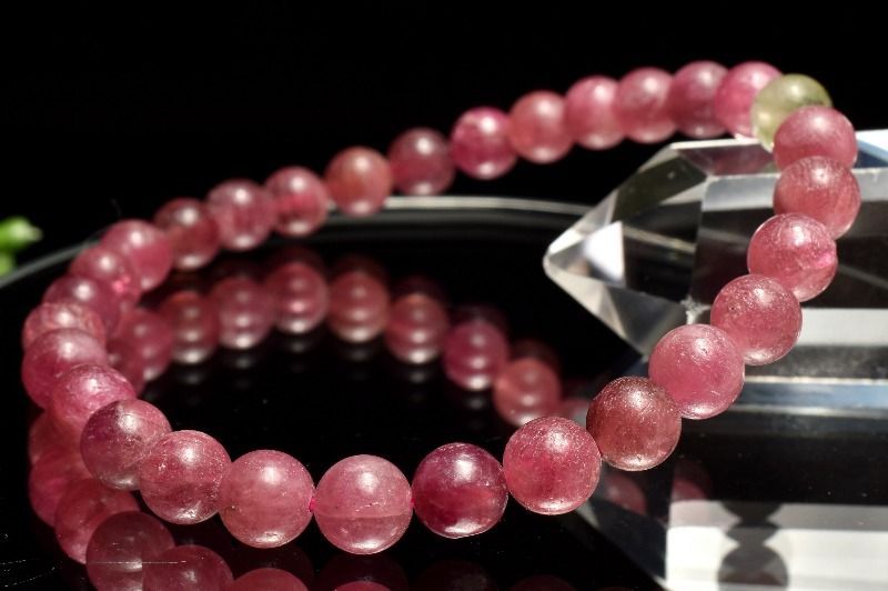 1点物】雲母の輝き ピンクトルマリンインレピドライト 6mm