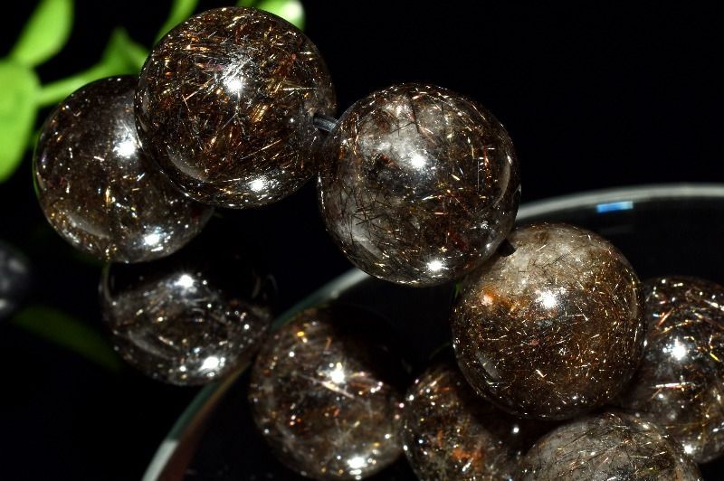 満杯内包 ブラックブロンズルチルクォーツ