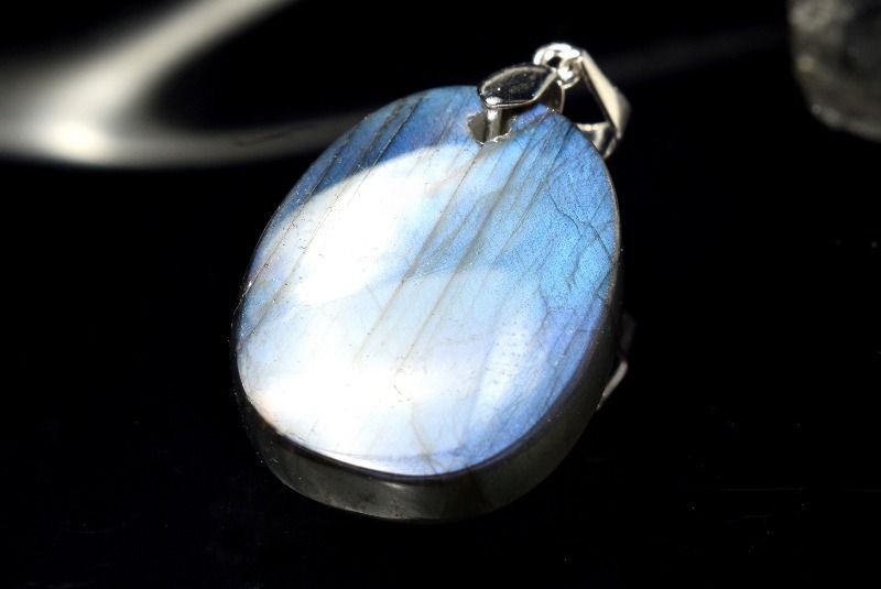 1点物】シルバー925◇希少シラー ラブラドライト 22x17mm オーバル