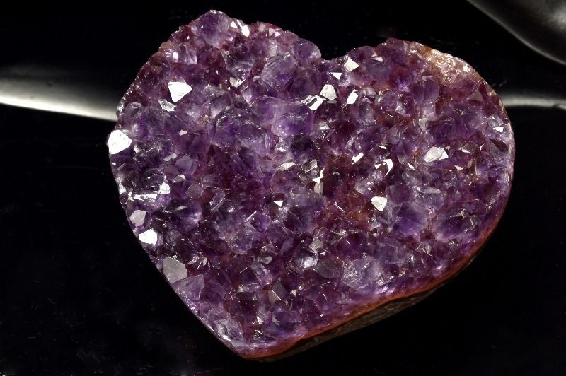1点物】希少◇ウルグアイ産 アメジストクラスター 74x64x22mm ハート