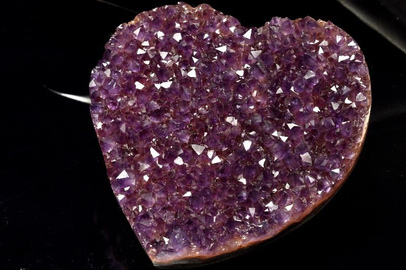 １点物 ウルグアイ産 アメジストクラスター 86 x 84 38 mm ハート 原石 パワーストーン 天然石 _CG 6877 宅急便
