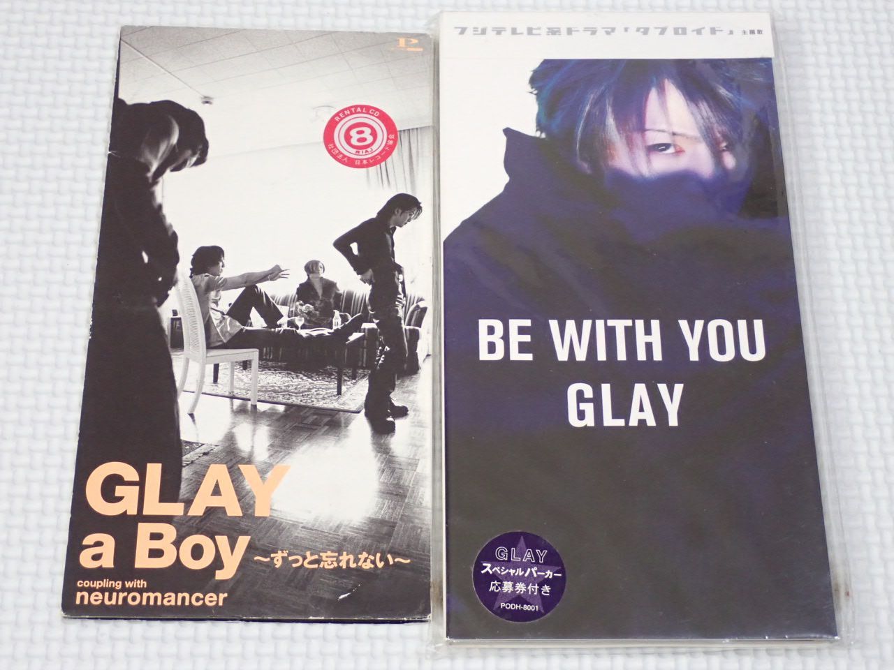 CD☆GLAY BE WITH YOU 8cm 帯付 袋付 (おまけ a Boy ずっと忘れない