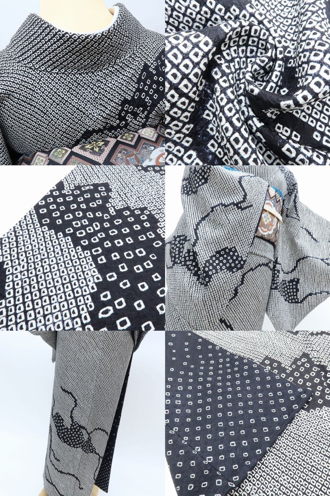 ｍ2247＊美品 正絹 総絞り 手縫い仕立て 訪問着 百華❀Y4095◇美品 正絹 総絞り 手縫い仕立て 訪問着 着物 単品 - メルカリ