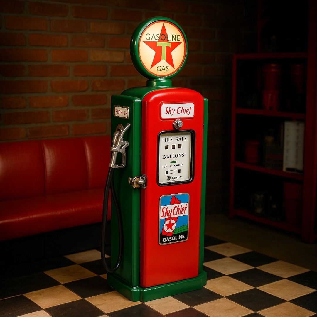 アメリカンヴィンテージ ガスポンプ オブジェ 44cm｜レトロ看板