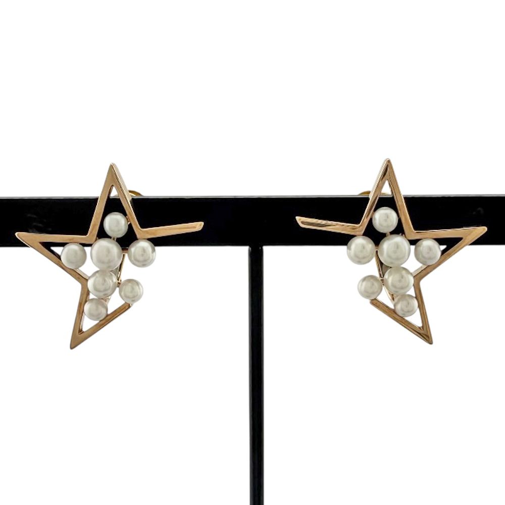 タサキ アブストラクト スター イヤリング 18金 K18ピンクゴールド