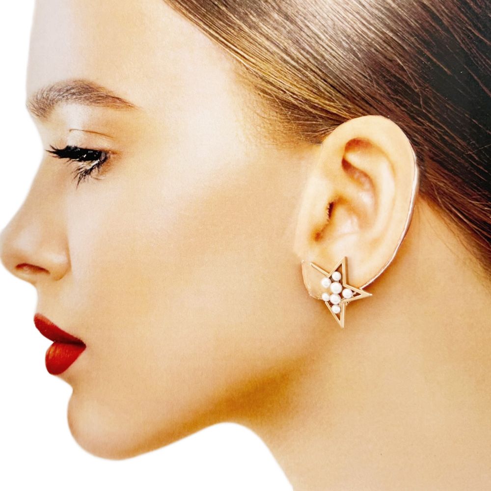 タサキ アブストラクト スター イヤリング 18金 K18ピンクゴールド