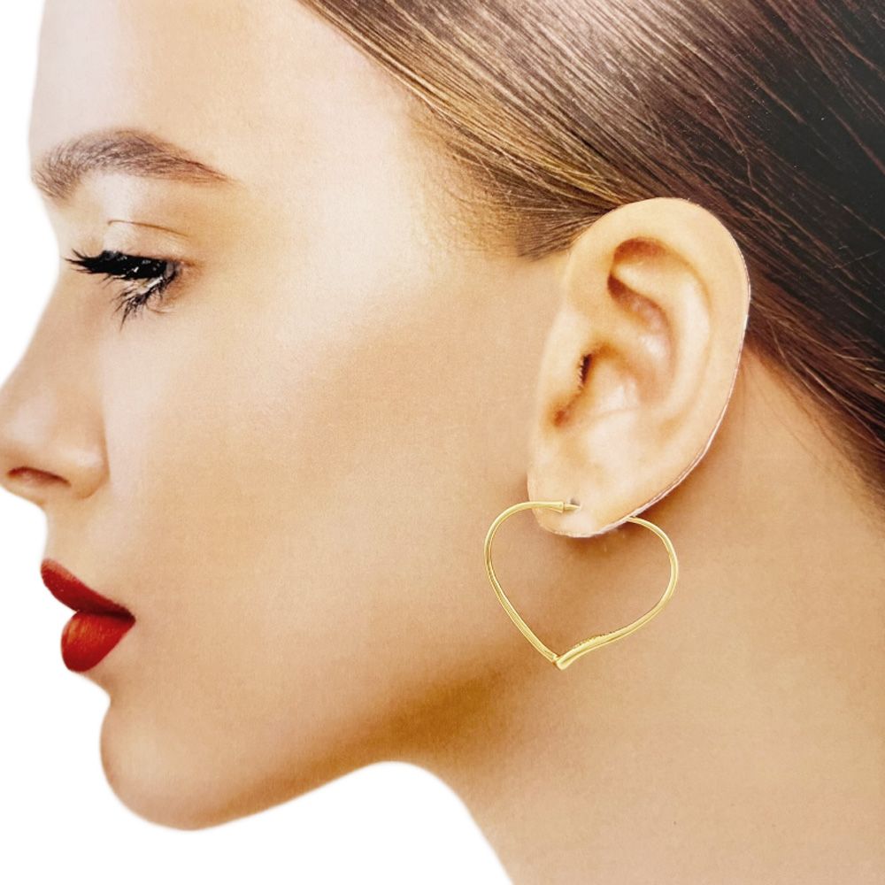 ティファニー オープンハート ピアス 18金 K18イエローゴールド