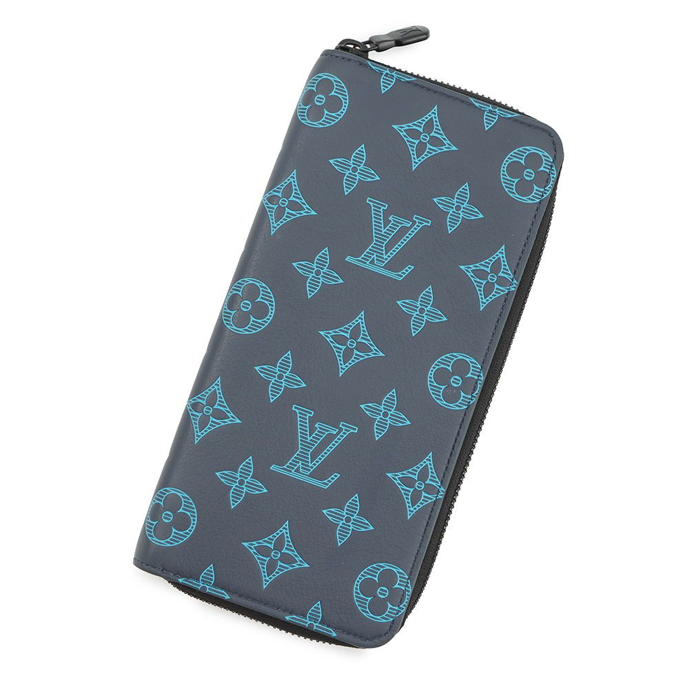 ルイヴィトン 長財布 モノグラム・シャドウ ジッピーウォレット