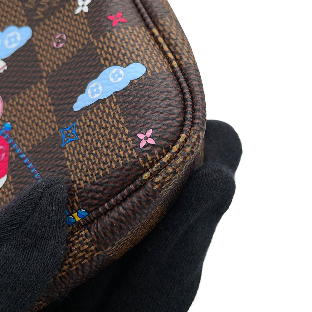 最安 LOUIS VUITTON ポーチ ダミエ エベヌ ルイヴィトン ルイヴィトン ポーチ ダミエ・エベヌ ヴィヴィエンヌ ミニ・ポシェット