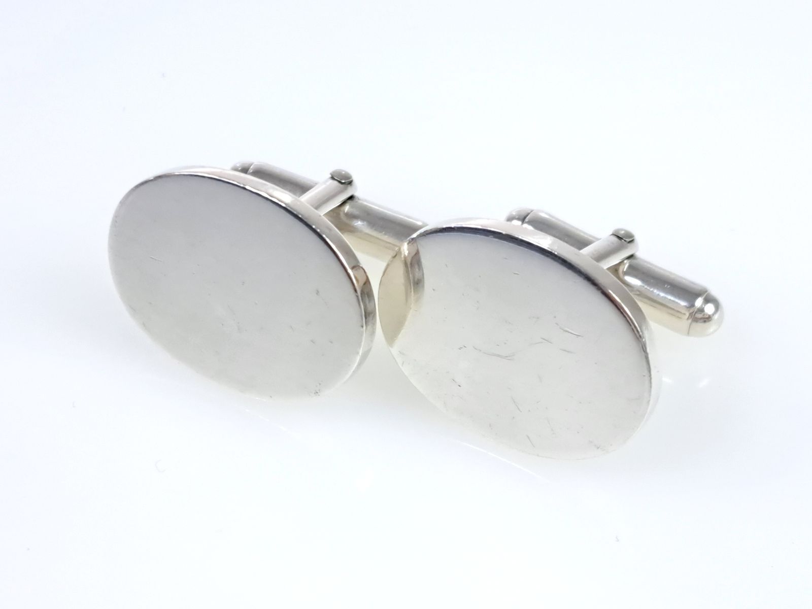 ティファニー TIFFANY オーバル カフス カフリンクス シルバー925 保存