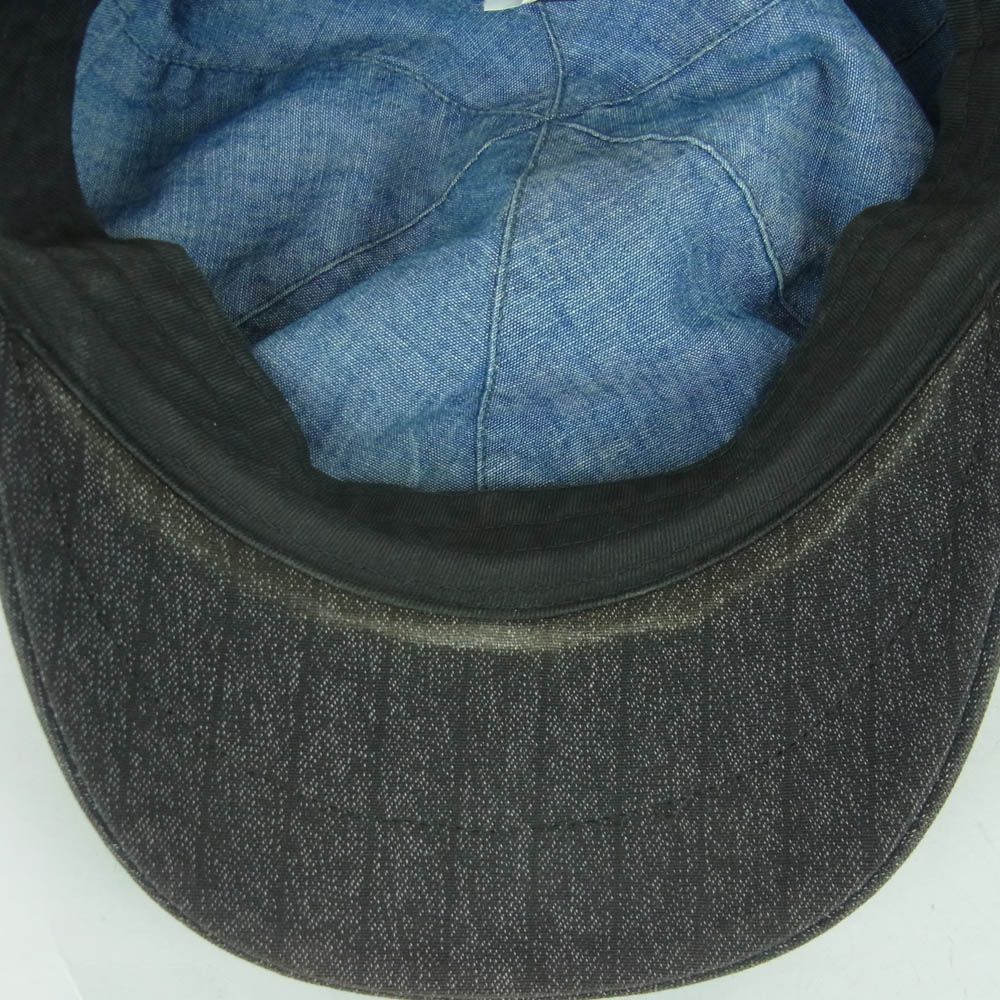 RRL ダブルアールエル ストライプ キャスケット 帽子 グレイッシュ