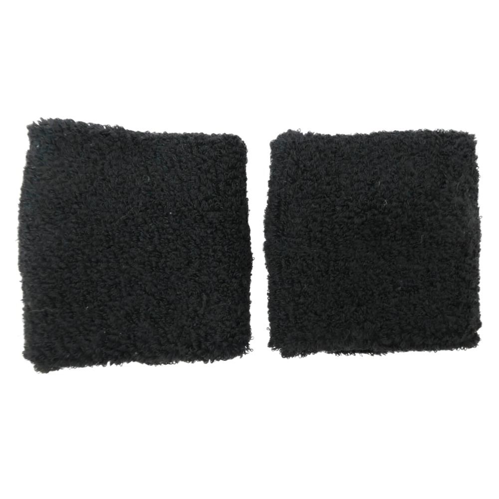 CHROME HEARTS クロムハーツ 原本無 WRIST パテントレザー クロスパッチ パイル リストバンド セット ブラック系 7 cm