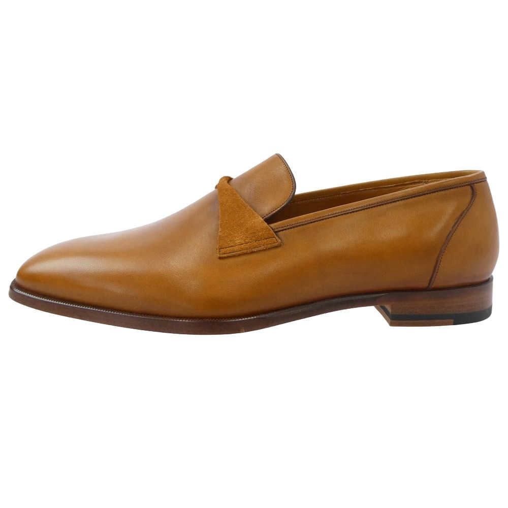 ガジアーノアンドガーリング GAZIANO GIRLING トゥールーズ レザー ローファー シューズ ライトブラウン系 8 5 E 上